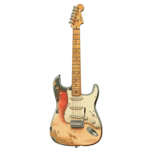 Guitar musical instrument - musical,