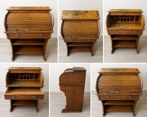 Vintage solid oak roll - vintage,