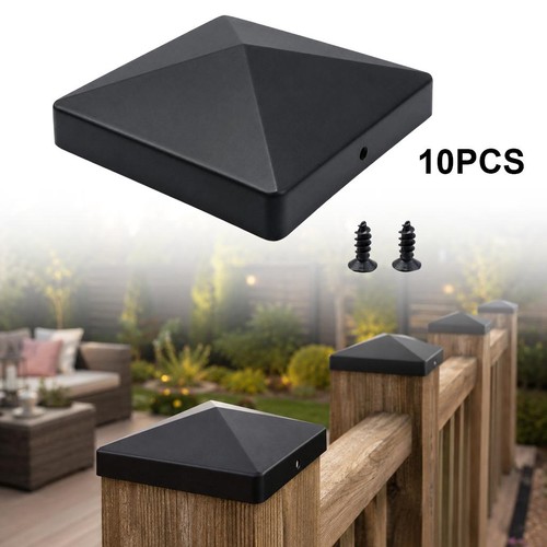 10pcs plastic inch post caps - plastic,