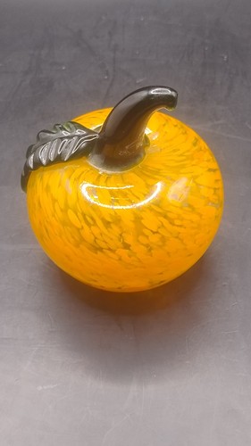 Vintage art glass apple - art,