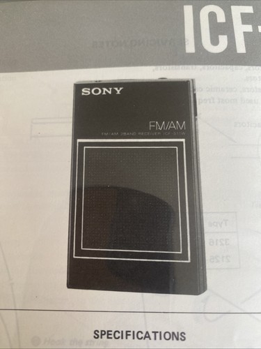 Icf s11w sony - icf-s11w,