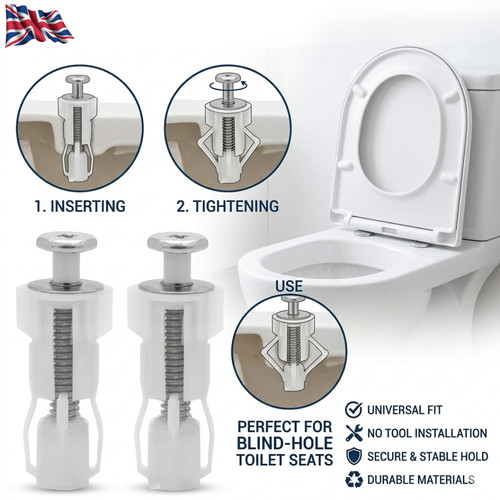 Toilet seat hinges replacement - toilet,