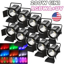 200W COB LED Par Stage Light DMX Audience Blinder DJ Disco Party Lights w/ Panel