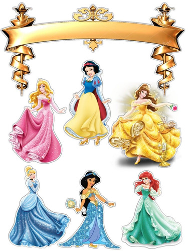 Disney princess edible cake - disney,