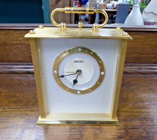 Seiko quartz alarm - quartz, mantel