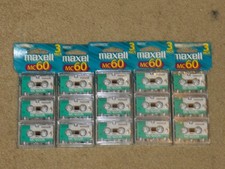 (5)FACTORY SEALED 3 MAXELL