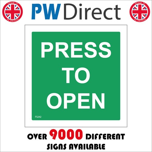 Sign press open push button - to,