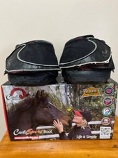 Equine Horse Cavallo Sport Hoof Boots Trail  Pair  2 - Size 4 Black