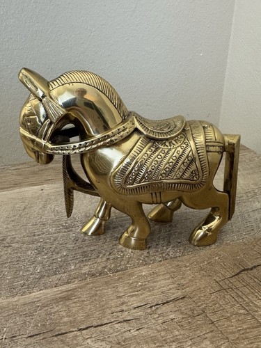 Brass horse figurine - figurine, statue