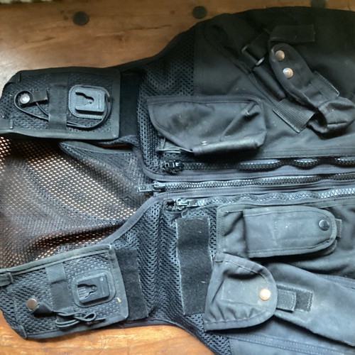Black utility vest equipment - vest,