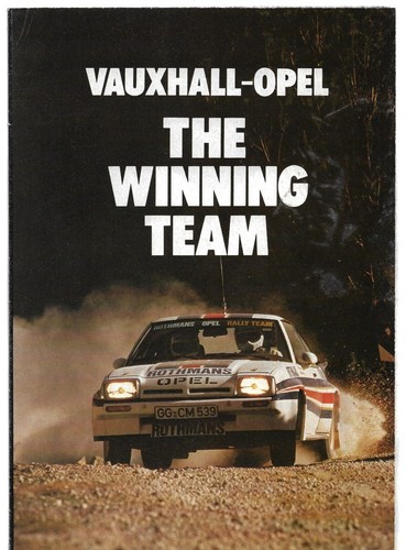 Vauxhall opel motor sport 1982 - motor,