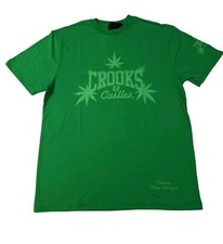 medium crooks and castles t-shirt  420 weed