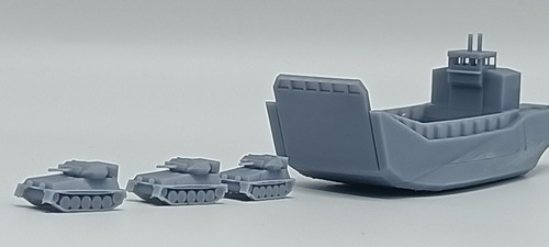 Landing craft lcu with - landing,