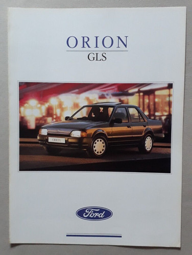 Ford orion 1600i gls brochure - ford,