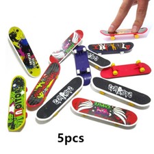 5pcs Mini Pack Finger Board Tech Skateboard Deck Truck Toy Gift Kids Children