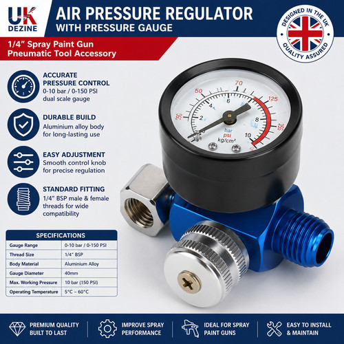 Air pressure regulator - air, spray