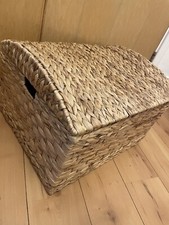 Wicker basket chest trunk - basket,