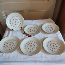 Six Porcelain Dessert Plates