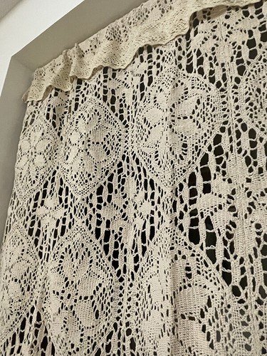 Crochet door half curtain - crochet,