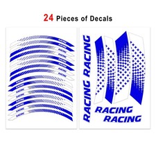 For Honda CB400SF Super Four 19-20 Racing Wheel Rim Stickers 17 inch GP07 Blue