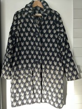 Stunning Chevron pattern Sessun mid-length Winter Coat, size M - bought in Paris