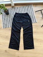Adidas Chile 62 Track Pants Mens Large Black Wet Look Wide Leg Tracksuit Bottoms