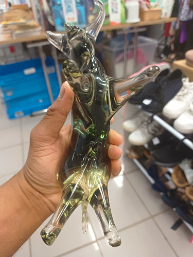 Murano glass bull - murano, smoke