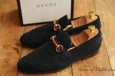 Gucci Jordaan Blue Suede Brass