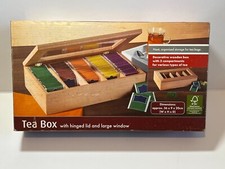 Wood Tea Box Organizer Tea