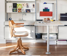 Vintage English Bentwood Office Desk Swivel Chair Thonet Radomsko