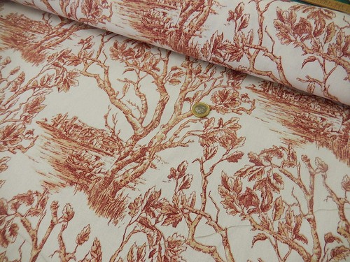 Toile jouy fabric soft - jouy,