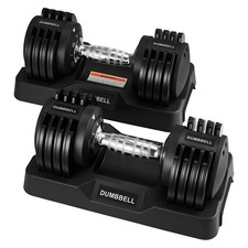 Adjustable Dumbbell Set 12KG for Men and Women Free Weight Dumbbell with Handle