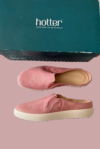 Hotter slide shoe pink sparkle - hotter,