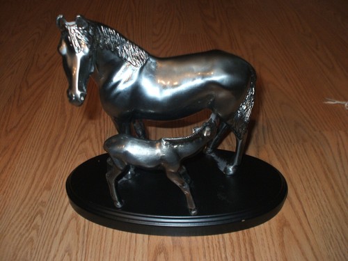 Tall silver metal - 10",