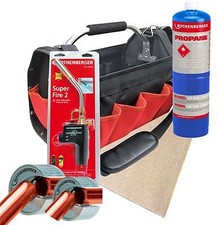 Rothenberger Plumbers Tool Bag - Super Fire, 15mm Pipeslice, Mapp + Mat 19759
