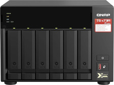 QNAP TS-673A 6-Bay NAS Server AMD Ryzen 8GB DDR4 RAM Dual 2.5GbE M.2 SSD PCIe