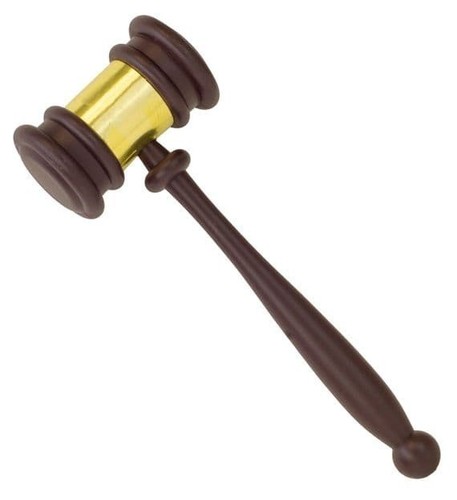 Plastic prop judges gavel - plastic,