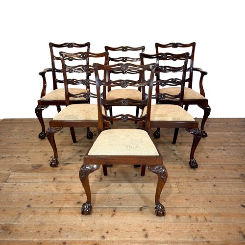 Set six gillows - set, mahogany