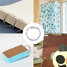 60Pcs Small Book Rings -