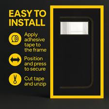 Dust-Barrier Door Cover with