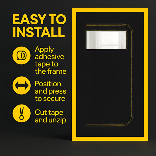 Dust barrier door cover with - dust-barrier,