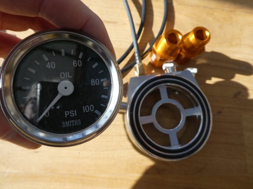Smiths oil pressure gauge - gauge, with