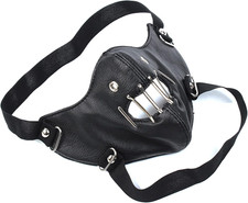 Hannibal Lecter Mask Silence of the Lambs Costume Accessories Leather Half Face 