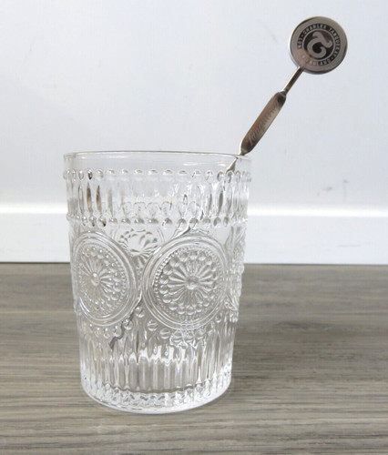 Tanqueray gin glass tumbler - gin,