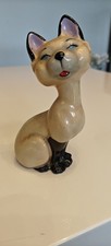 Vintage  Ceramic Siamese  Cat
