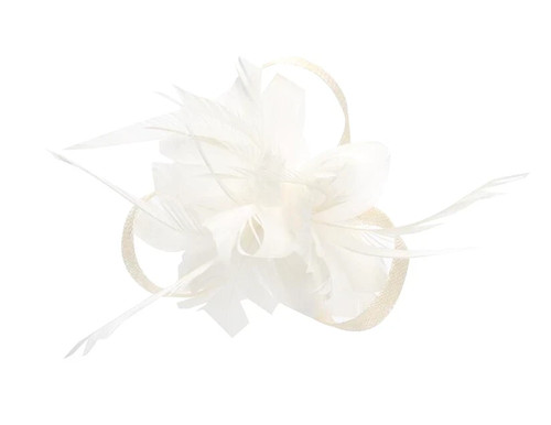 Flower hair clip feathers - hair,