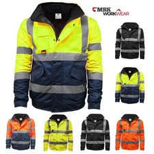 Hi Vis Viz Bomber Jacket High