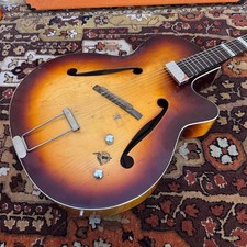 Vintage 1960s Framus Capri Germany Sunburst Archtop Acoustic Guitar w/ Pickup