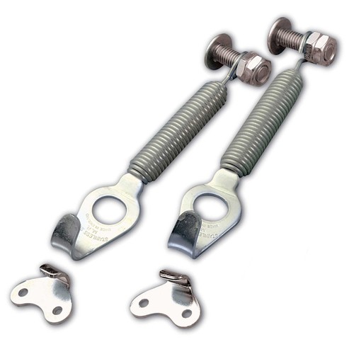 Chrome bonnet boot springs - chrome,