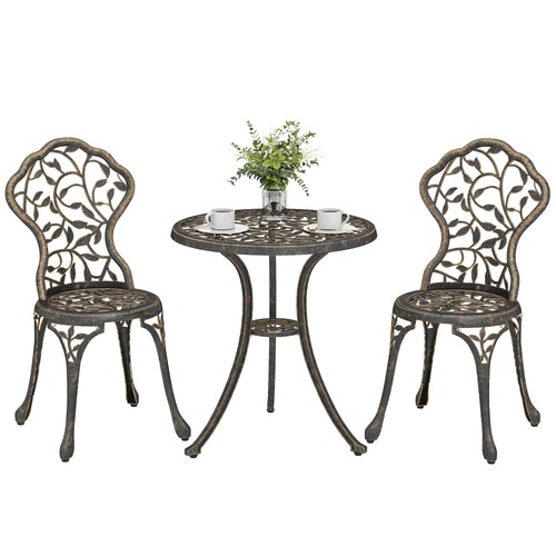 Outsunny aluminium bistro set - bistro,